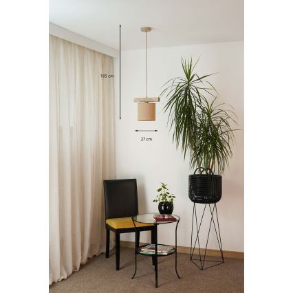 Brilagi - Suspension filaire FOREST 1xE27/15W/230V pin/marron