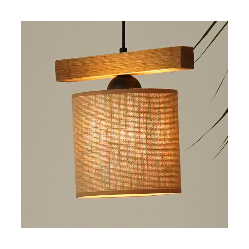 Brilagi - Suspension filaire FOREST 1xE27/15W/230V pin/marron/noir