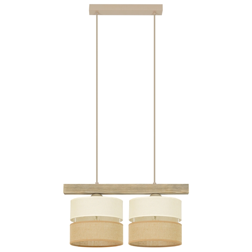 Brilagi - Suspension filaire FOREST 2xE27/15W/230V pin/beige/crème