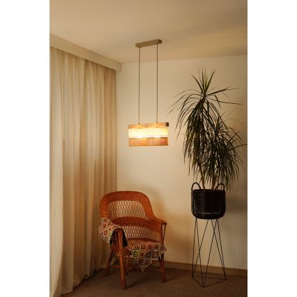 Brilagi - Suspension filaire FOREST 2xE27/15W/230V pin/beige/crème