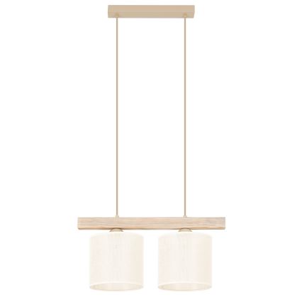Brilagi - Suspension filaire FOREST 2xE27/15W/230V pin/marron/crème