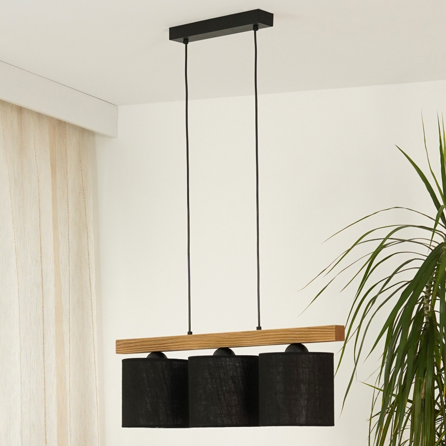 Brilagi - Suspension filaire FOREST 3xE27/15W/230V pin/noir