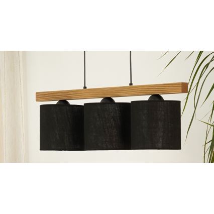 Brilagi - Suspension filaire FOREST 3xE27/15W/230V pin/noir
