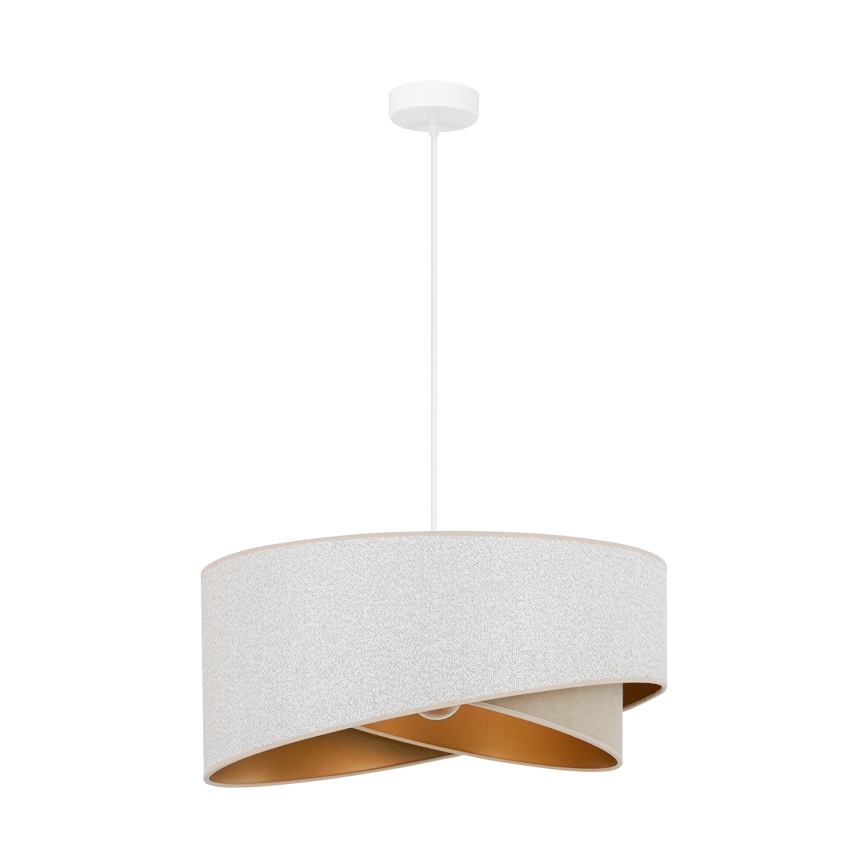 Brilagi - Suspension filaire LED LYRA 1xE27/15W/230V blanc/beige/doré