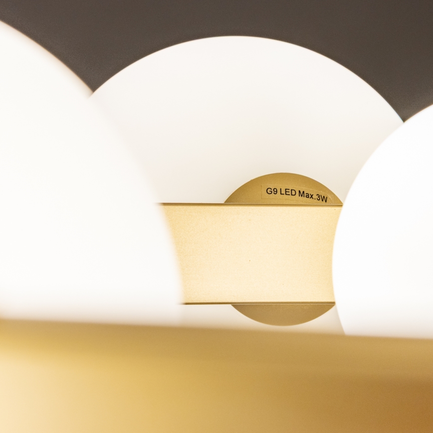 Brilagi - Suspension filaire LED MILLA 15xG9/3W/230V doré/blanc