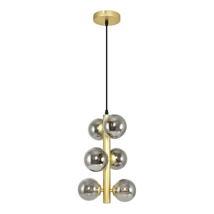 Brilagi - Suspension filaire LED MILLA 6xG9/3W/230V doré/fumé