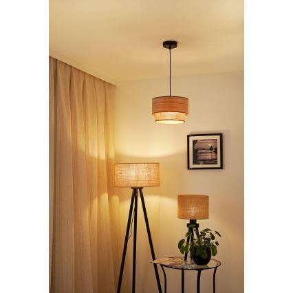 Brilagi - Suspension filaire MONTANA BOHO 1xE27/15W/230V d. 25 cm marron/noir