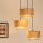 Brilagi - Suspension filaire MONTANA BOHO 3xE27/15W/230V marron/noir