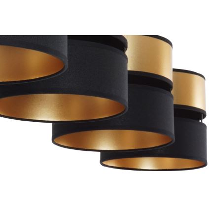 Brilagi - Suspension filaire ROYAL 4xE27/15W/230V noir/doré