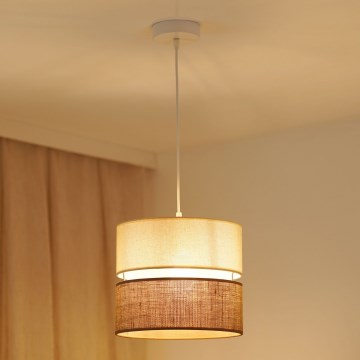 Brilagi - Suspension filaire ROYAL YUTE 1xE27/15W/230V d. 25 cm beige/crème