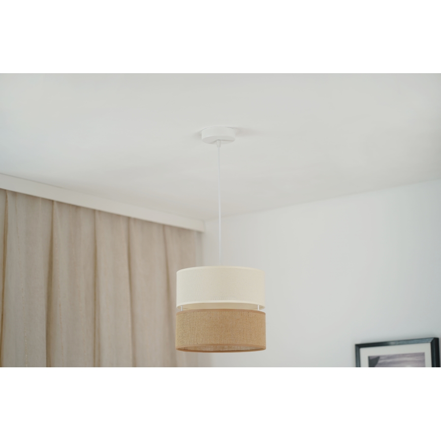 Brilagi - Suspension filaire ROYAL YUTE 1xE27/15W/230V d. 25 cm beige/crème