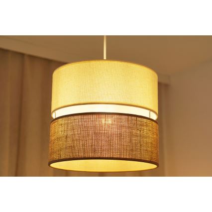 Brilagi - Suspension filaire ROYAL YUTE 1xE27/15W/230V d. 25 cm beige/crème