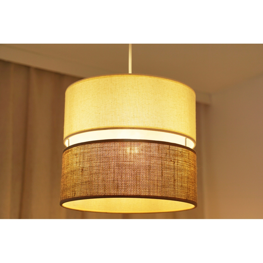 Brilagi - Suspension filaire ROYAL YUTE 1xE27/15W/230V d. 25 cm beige/crème
