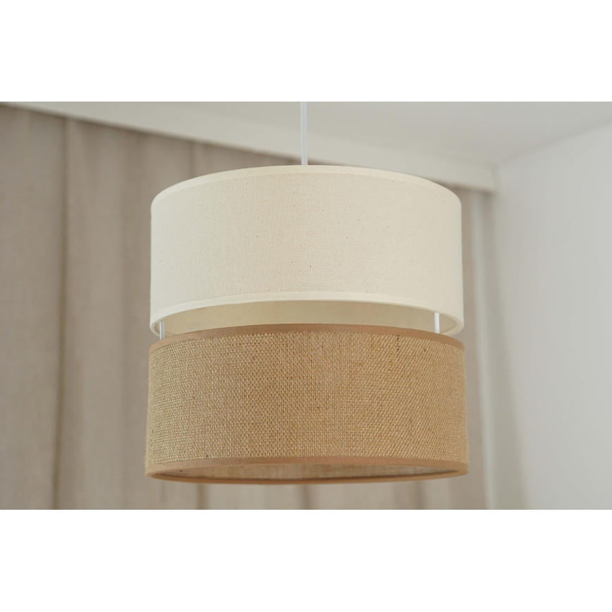 Brilagi - Suspension filaire ROYAL YUTE 1xE27/15W/230V d. 25 cm beige/crème