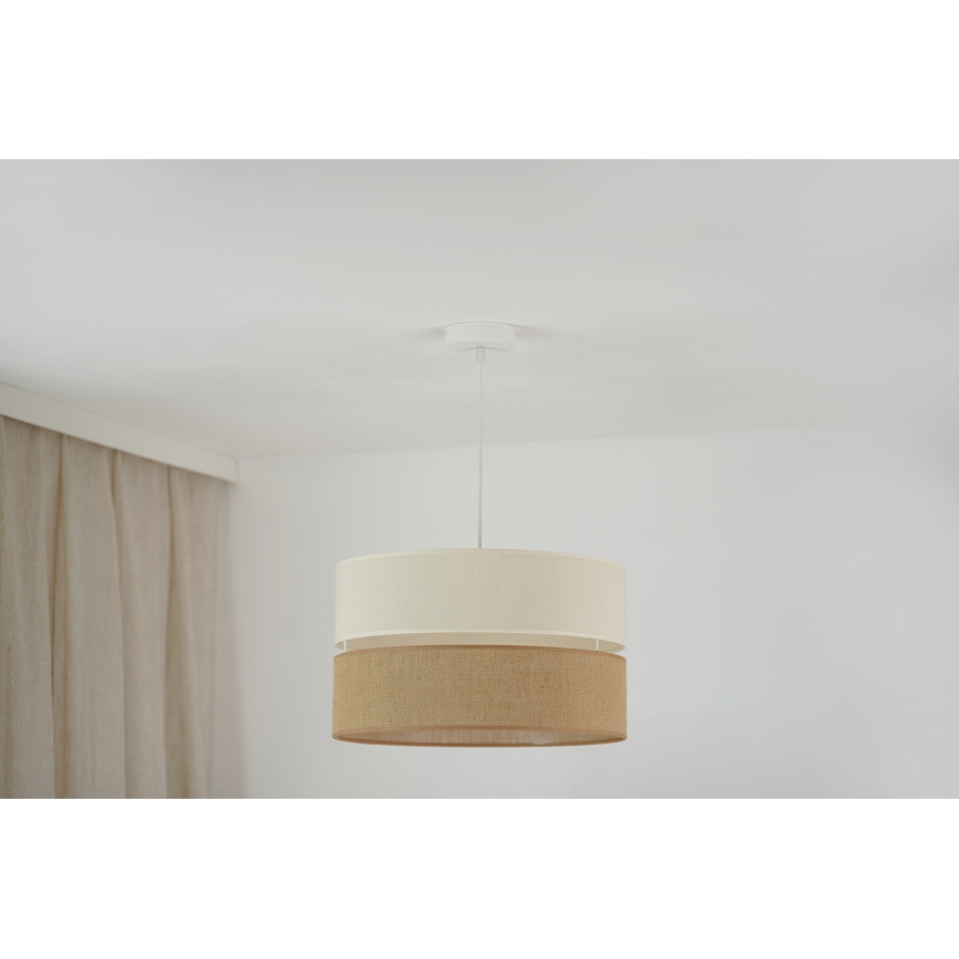 Brilagi - Suspension filaire ROYAL YUTE 1xE27/15W/230V d. 40 cm beige/crème