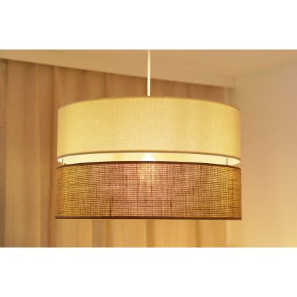 Brilagi - Suspension filaire ROYAL YUTE 1xE27/15W/230V d. 40 cm beige/crème