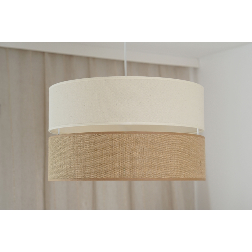 Brilagi - Suspension filaire ROYAL YUTE 1xE27/15W/230V d. 40 cm beige/crème