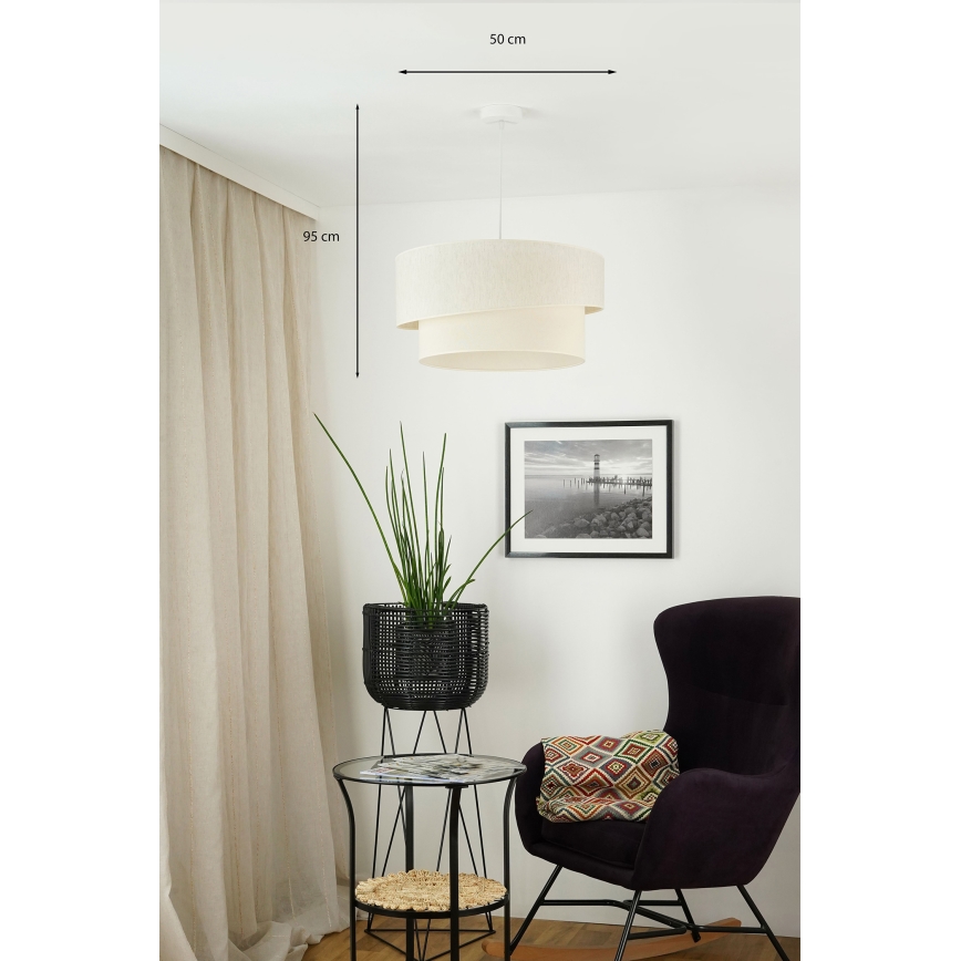 Brilagi - Suspension filaire SHINE 1xE27/15W/230V d. 50 cm crème