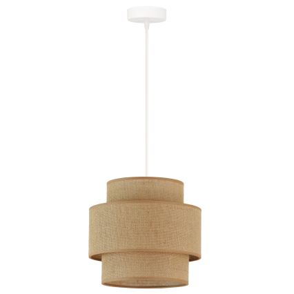 Brilagi - Suspension filaire SPACE YUTE 1xE27/15W/230V d. 25 cm beige/blanc