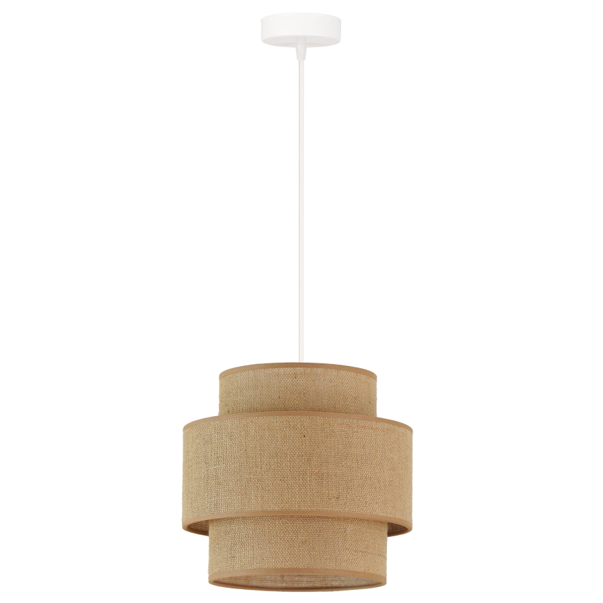 Brilagi - Suspension filaire SPACE YUTE 1xE27/15W/230V d. 25 cm beige/blanc