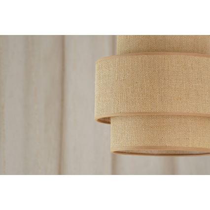 Brilagi - Suspension filaire SPACE YUTE 1xE27/15W/230V d. 25 cm beige/blanc