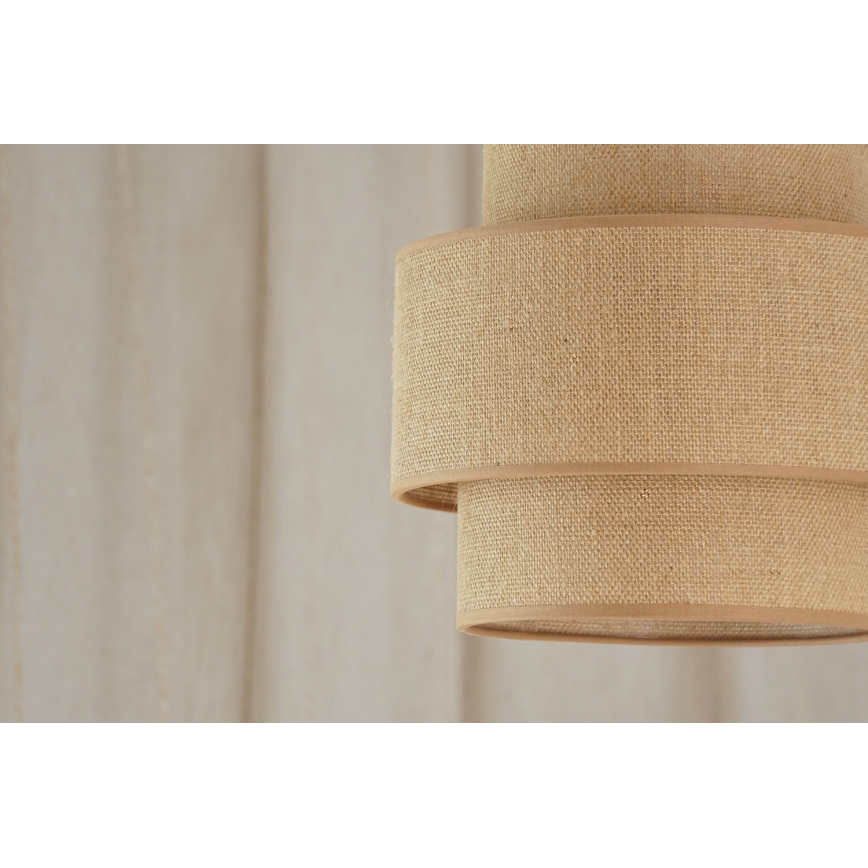 Brilagi - Suspension filaire SPACE YUTE 1xE27/15W/230V d. 25 cm beige/blanc