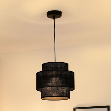Brilagi - Suspension filaire SPACE YUTE 1xE27/15W/230V d. 25 cm noir