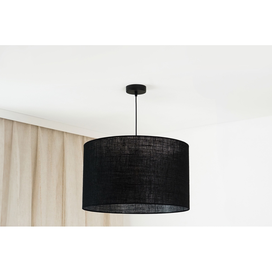 Brilagi - Suspension filaire TUBES ROLLER 1xE27/15W/230V d. 50 cm noir