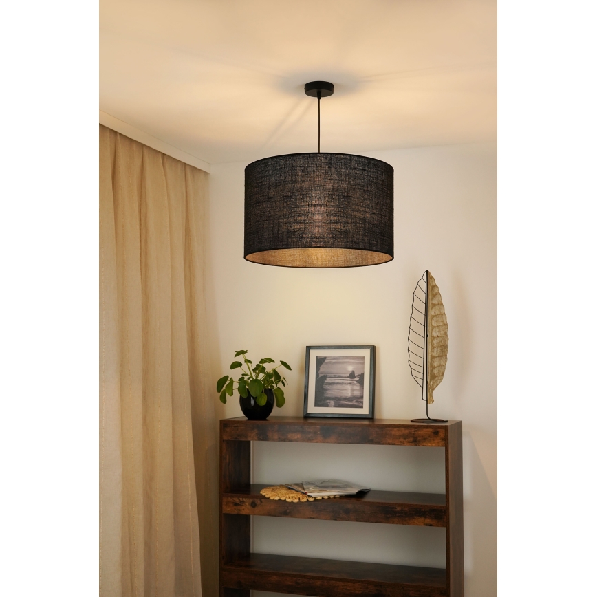 Brilagi - Suspension filaire TUBES ROLLER 1xE27/15W/230V d. 50 cm noir