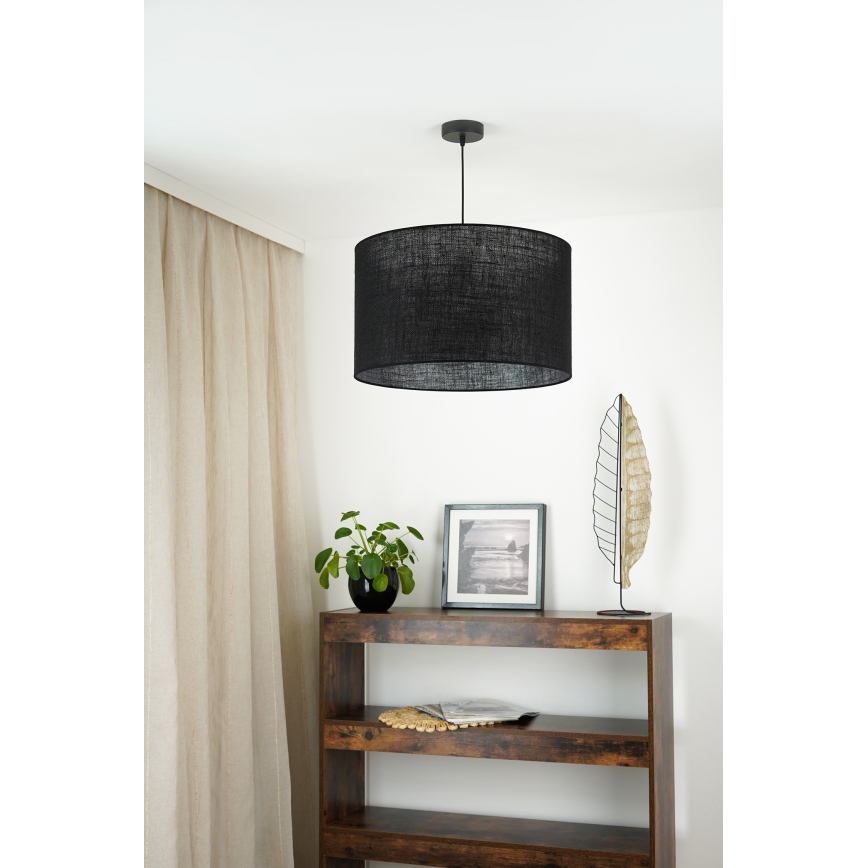 Brilagi - Suspension filaire TUBES ROLLER 1xE27/15W/230V d. 50 cm noir