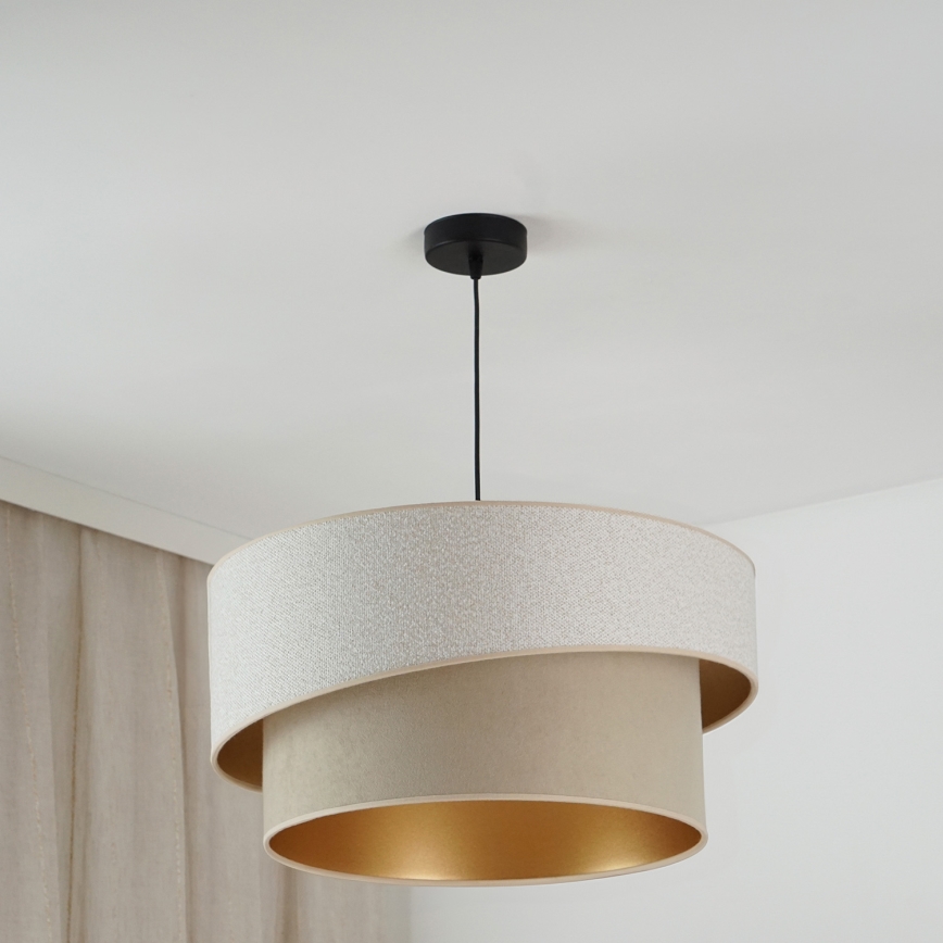 Brilagi - Suspension filaire VEGAS SHINE 1xE27/15W/230V d. 50 cm crème/beige