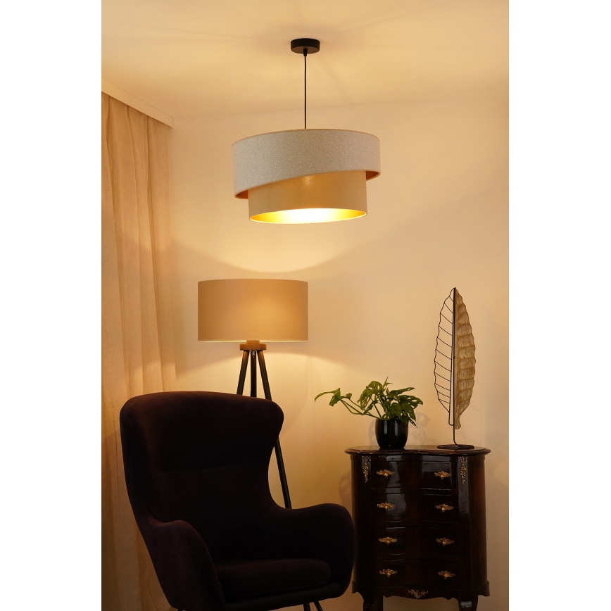 Brilagi - Suspension filaire VEGAS SHINE 1xE27/15W/230V d. 50 cm crème/beige