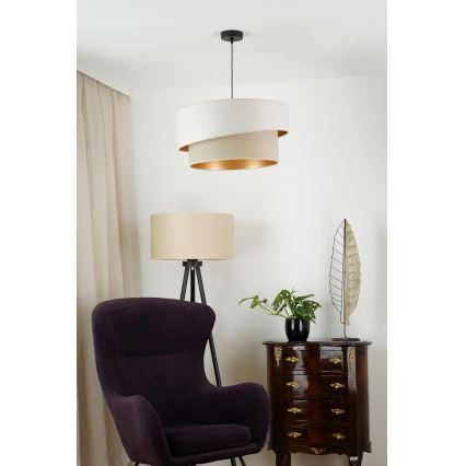 Brilagi - Suspension filaire VEGAS SHINE 1xE27/15W/230V d. 50 cm crème/beige