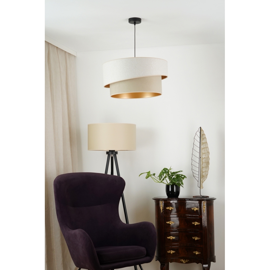 Brilagi - Suspension filaire VEGAS SHINE 1xE27/15W/230V d. 50 cm crème/beige