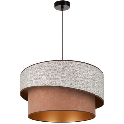 Brilagi - Suspension filaire VEGAS SHINE 1xE27/15W/230V d. 50 cm gris/marron