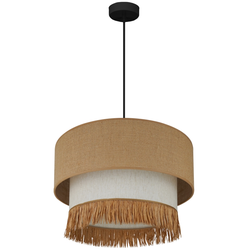Brilagi - Suspension filaire WINNETOU BOHO 1xE27/15W/230V d. 45 cm marron/crème