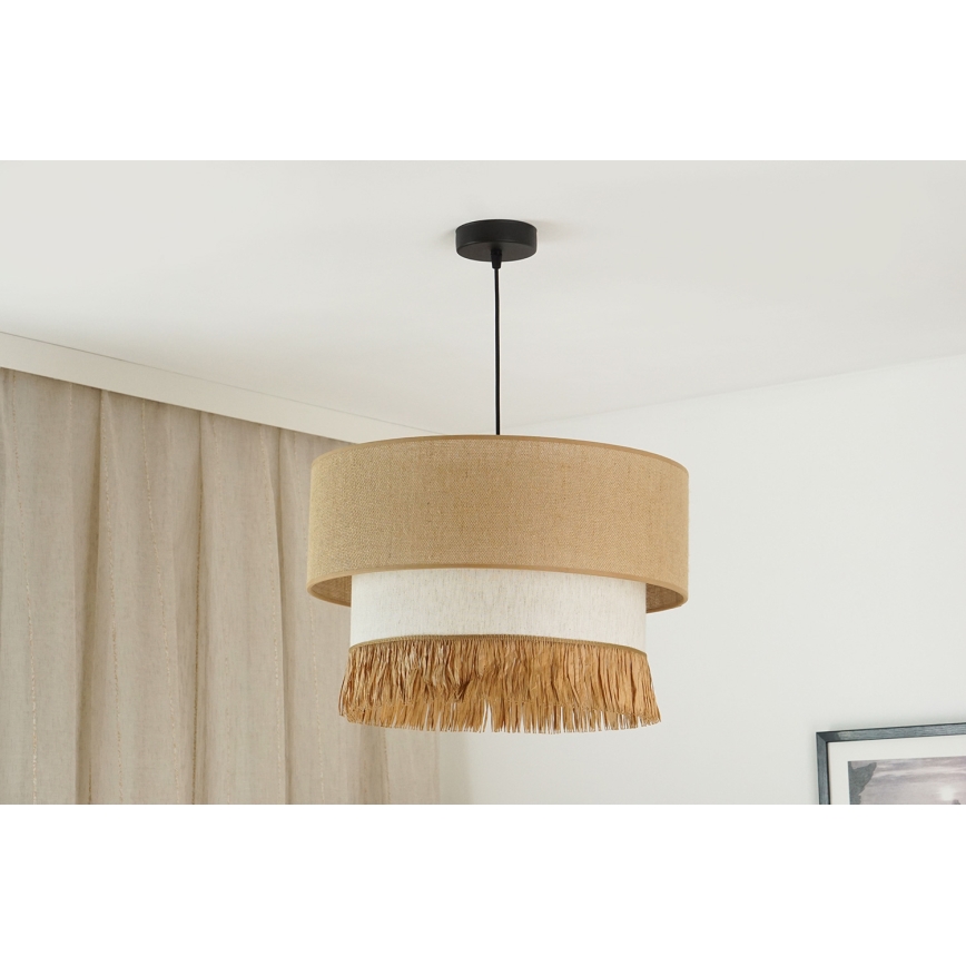 Brilagi - Suspension filaire WINNETOU BOHO 1xE27/15W/230V d. 45 cm marron/crème
