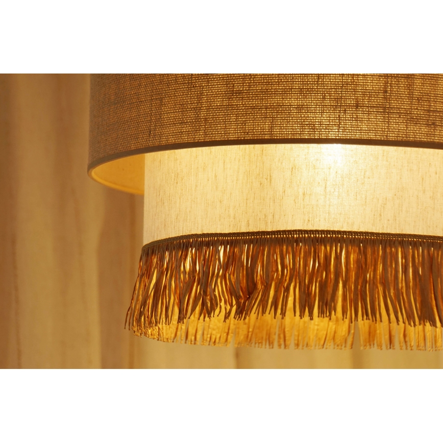 Brilagi - Suspension filaire WINNETOU BOHO 1xE27/15W/230V d. 45 cm marron/crème