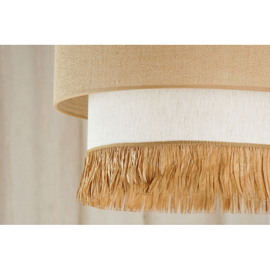 Brilagi - Suspension filaire WINNETOU BOHO 1xE27/15W/230V d. 45 cm marron/crème