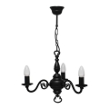 Brilagi - Suspension IMPERO sur chaîne 3xE14/60W/230V noire