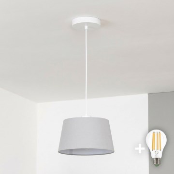 Brilagi - Suspension LED à câble CERIA 1xE27/40W/230V Ø 25 cm, gris