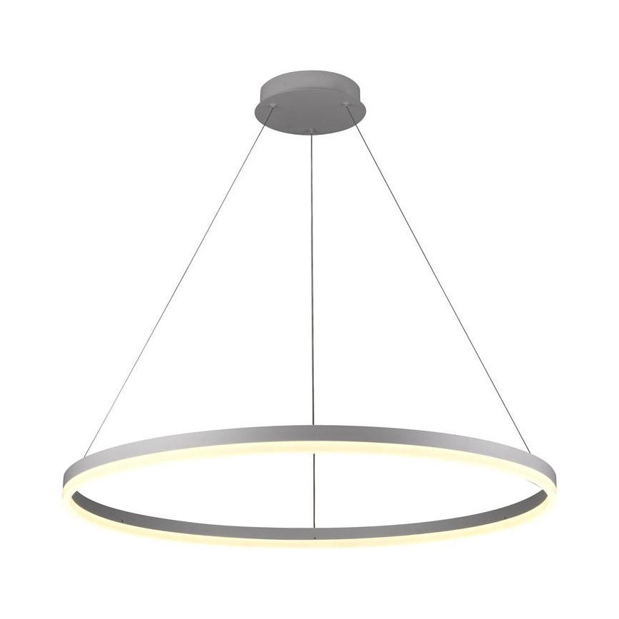 Brilagi - Lustre suspendu dimmable sur câble CIRCLE LED 55W 230V 3000–6500K Ø 80 cm, blanc, avec télécommande