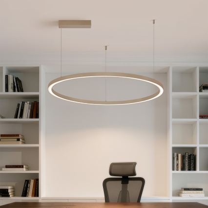 Brilagi - Suspension LED dimmable sur câble PORTOFINO LED/60W/230V 3000-6000K Ø 80 cm beige + télécommande