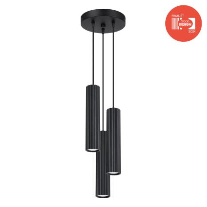 Brilagi - Suspension LED CRESTO sur câble, 3x GU10/10W/230V, noir