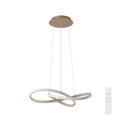 Brilagi - Suspension LED dimmable sur câble INFINITY LED/55W/230V 3000-6000K 50 x 50 cm beige + télécommande