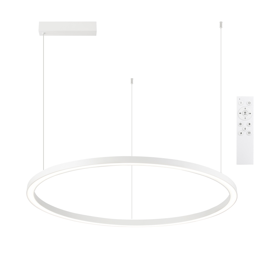Brilagi - Suspension LED dimmable sur câble PORTOFINO LED/60W/230V 3000-6000K Ø 80 cm blanche + télécommande