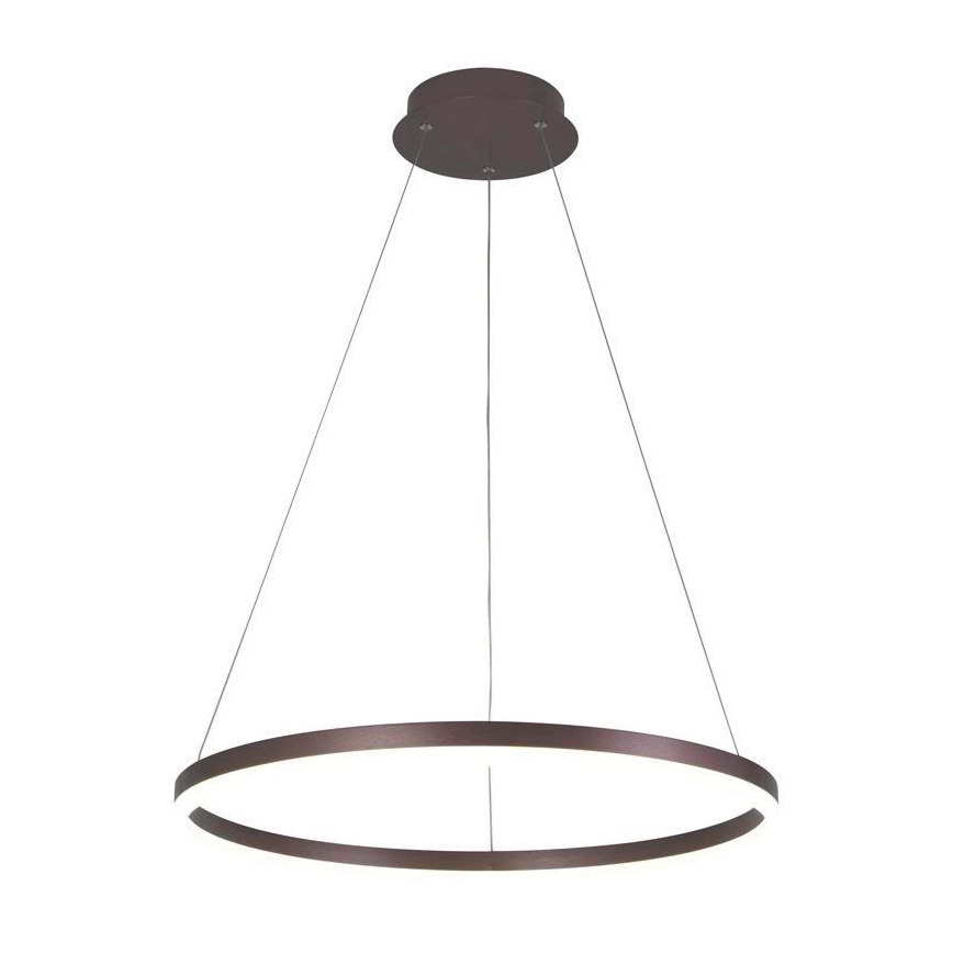 Brilagi - Suspension LED dimmable sur câble CIRCLE LED/42W/230V 3000-6500K Ø 60 cm marron + télécommande