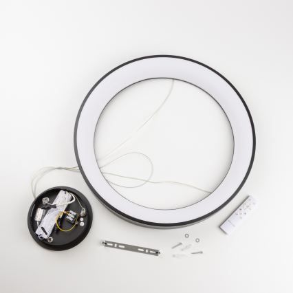 Brilagi - Lustre LED dimmable suspendu sur câble FALCON II LED/99W/230V 3000-6500K Ø 60 cm noir + télécommande