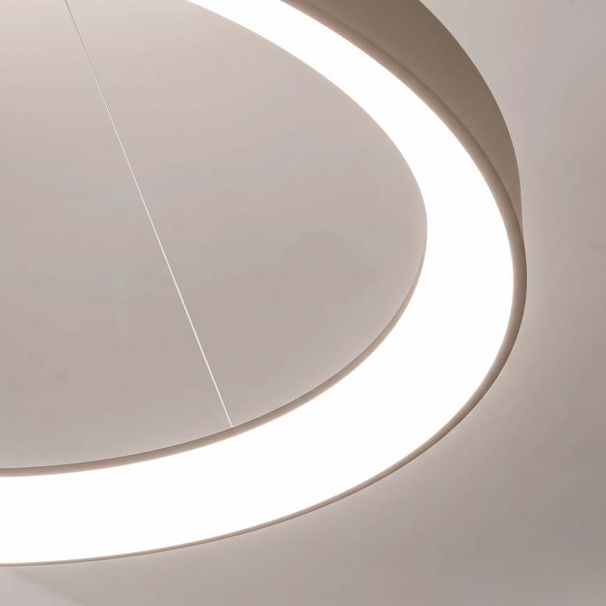BRILAGI - Lustre LED dimmable sur câble FALCON II LED/108W/230V 3000-6500K Ø 80 cm beige + télécommande