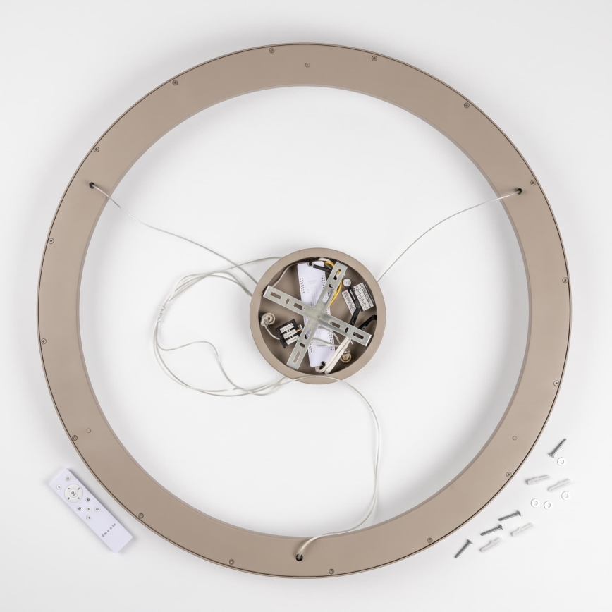 BRILAGI - Lustre LED dimmable sur câble FALCON II LED/108W/230V 3000-6500K Ø 80 cm beige + télécommande